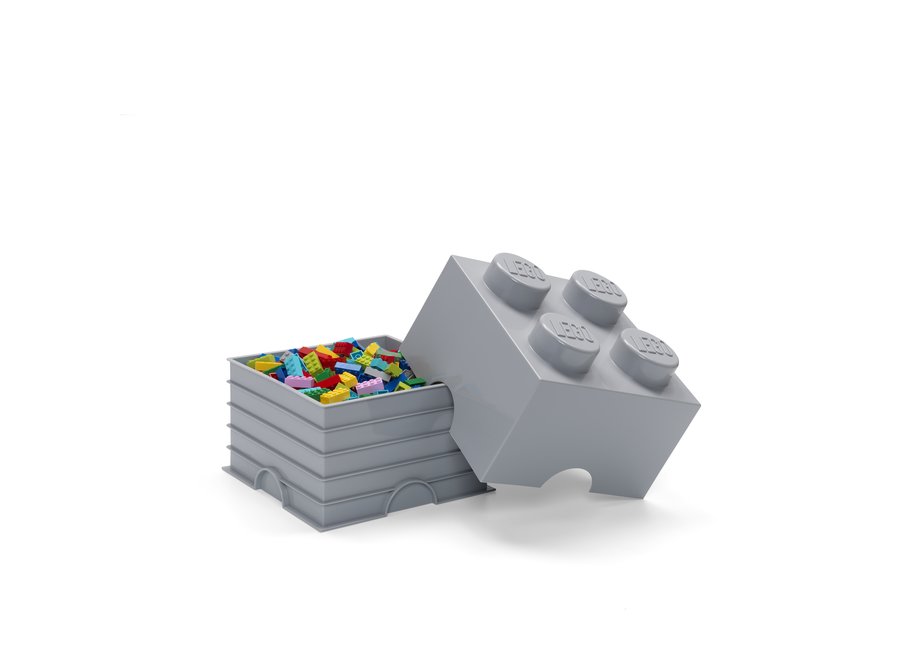 Opbergbox Brick 4 Grijs 6L