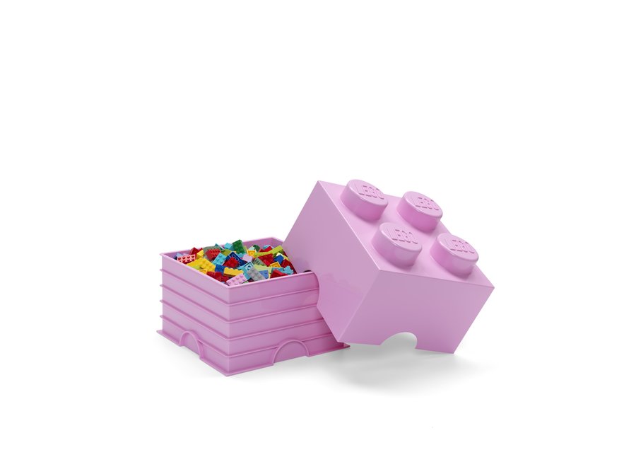 Opbergbox Brick 4 Licht Roze 6L