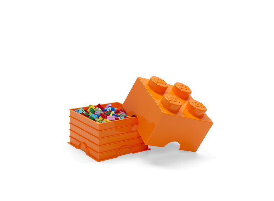 Opbergbox Brick 4 Oranje 6L