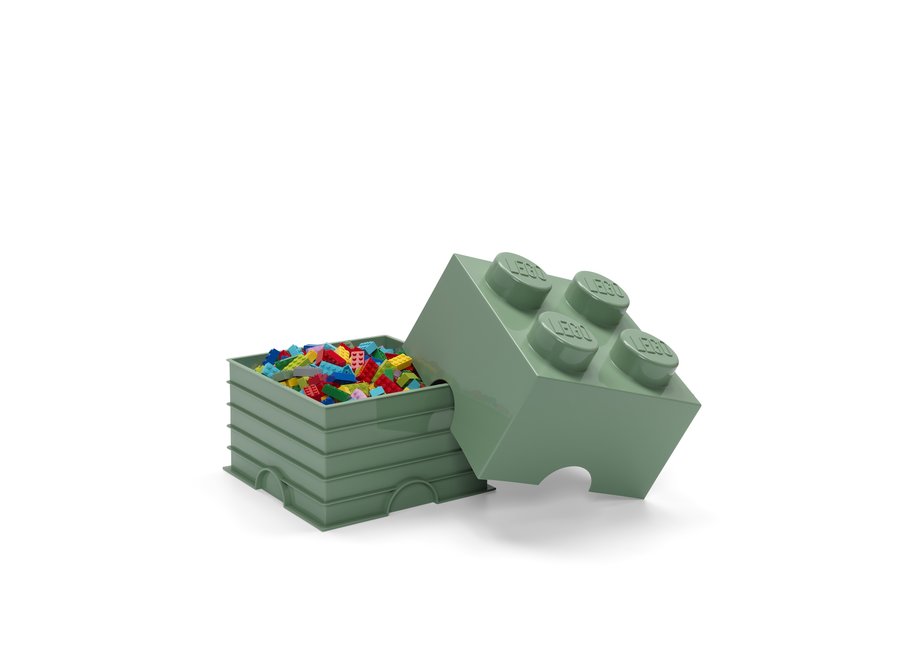 Opbergbox Brick 4 Zand Groen 6L