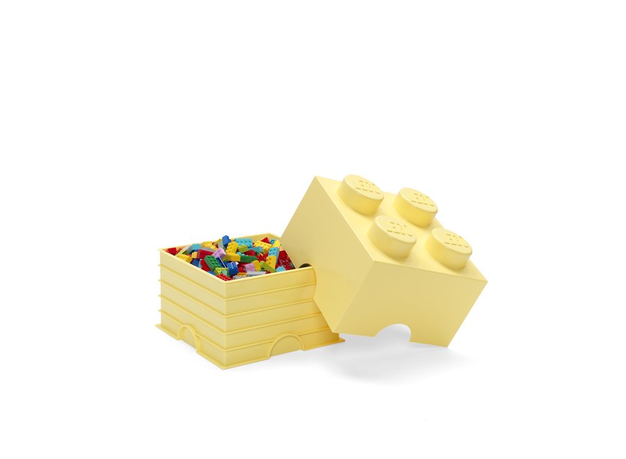 Opbergbox Brick 4 Cool Geel 6L