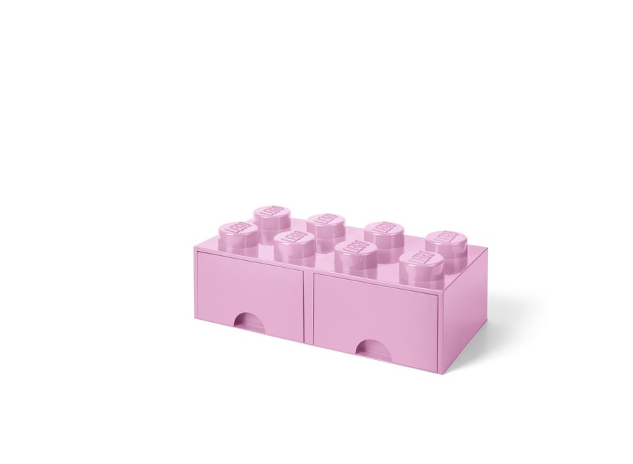 Brick 8 Opbergbox 2 Lades Roze