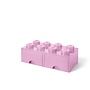Brick 8 Opbergbox 2 Lades Roze