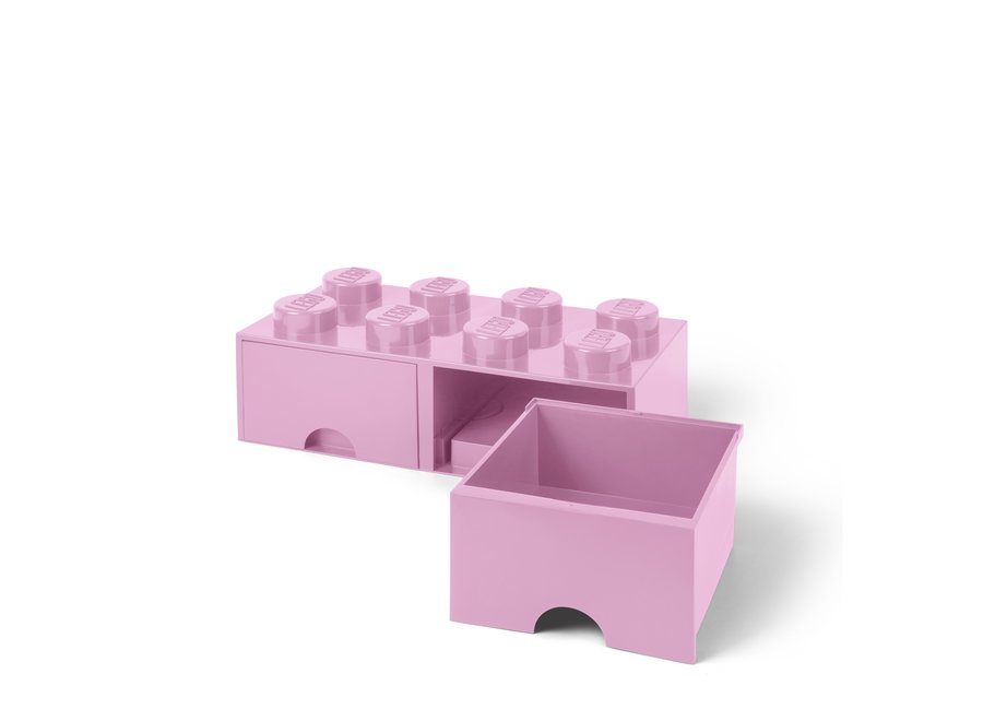 Brick 8 Opbergbox 2 Lades Roze