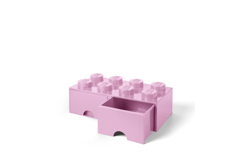 Brick 8 Opbergbox 2 Lades Roze