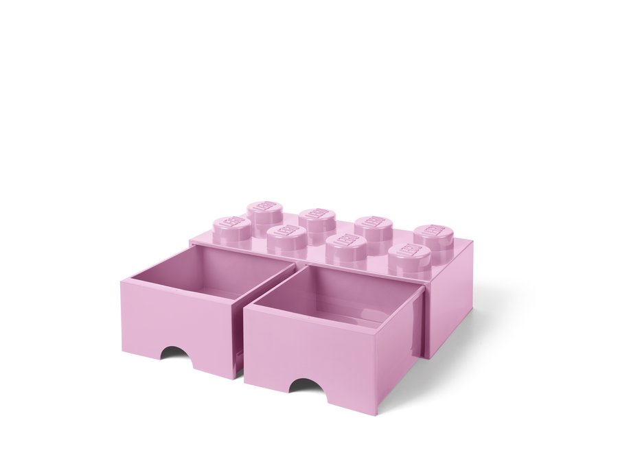 Brick 8 Opbergbox 2 Lades Roze
