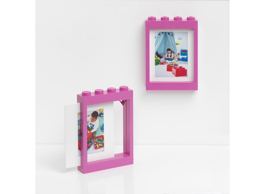 Psychiatrie Roestig Van streek Lego Iconic Fotolijst Fotoframe Fotohouder Roze 26,8x19x4,7cm - Best Brands  For Living