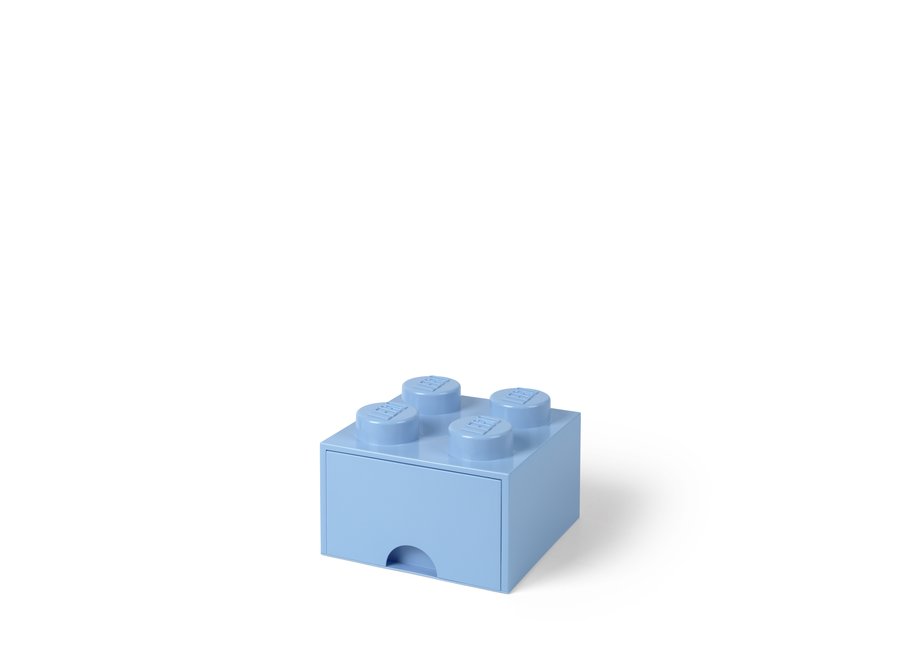 Brick 4 Opbergbox Lade Licht Blauw