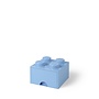 Brick 4 Opbergbox Lade Licht Blauw
