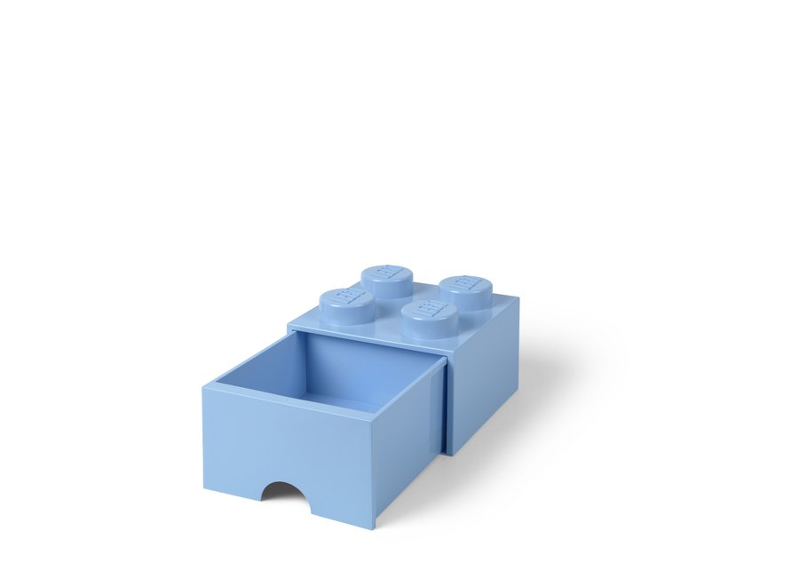 Brick 4 Opbergbox Lade Licht Blauw