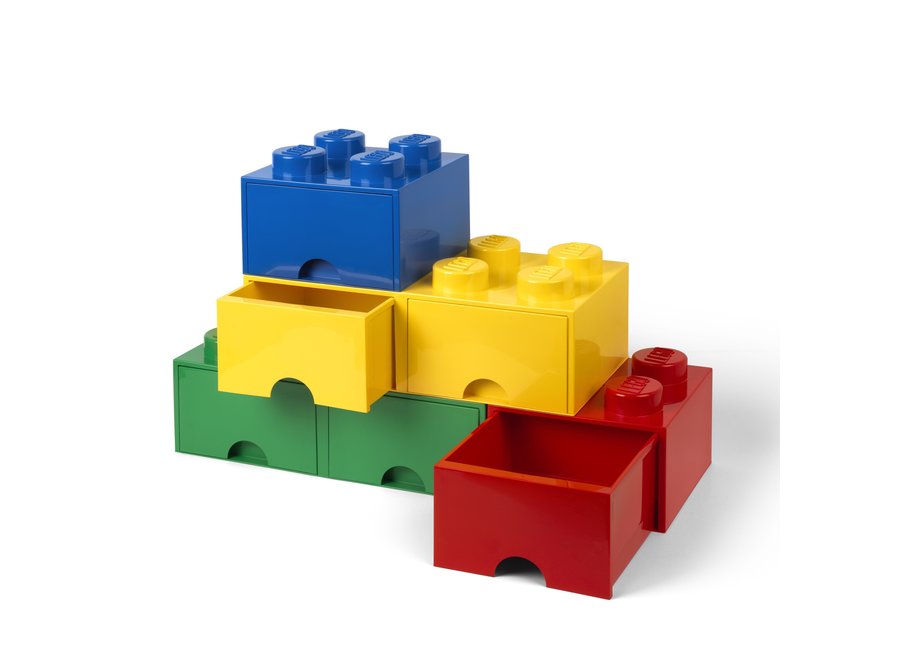 Brick 4 Opbergbox Lade Blauw