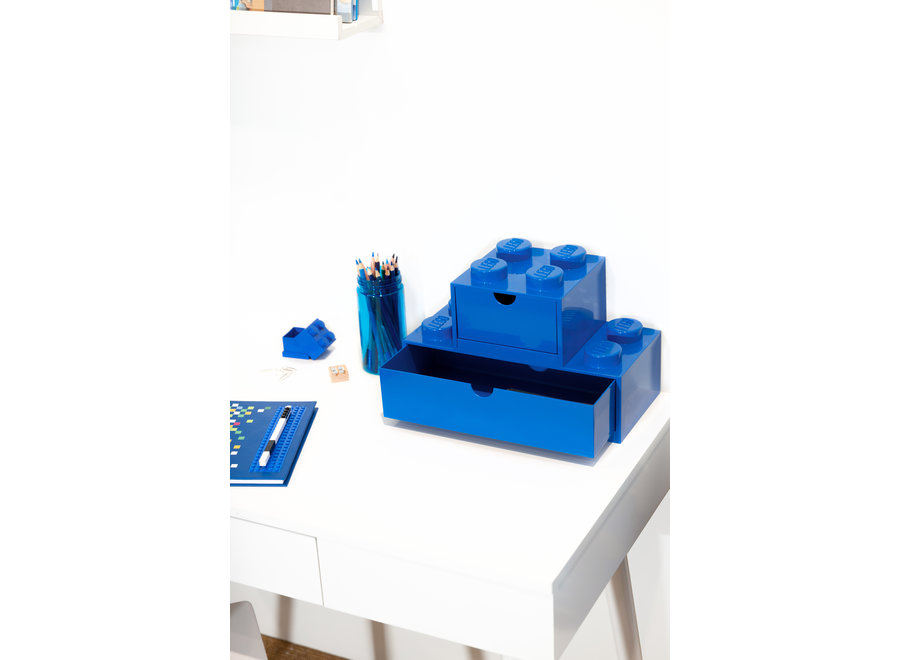 Brick 4 Opbergbox Lade Blauw