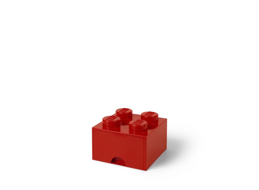 Brick 4 Opbergbox Lade Rood