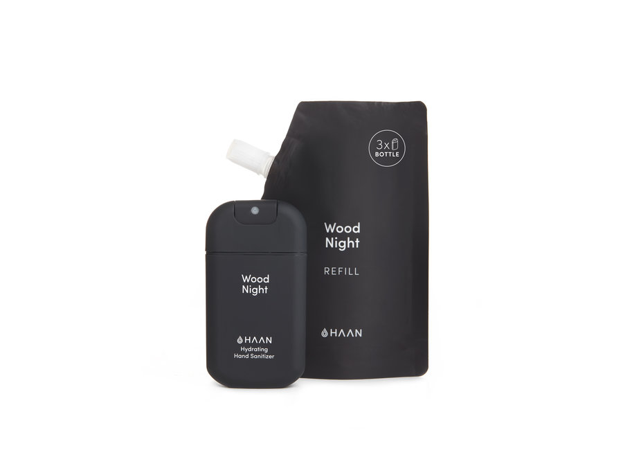 Hand Sanitizer & Refill Pack Wood Night