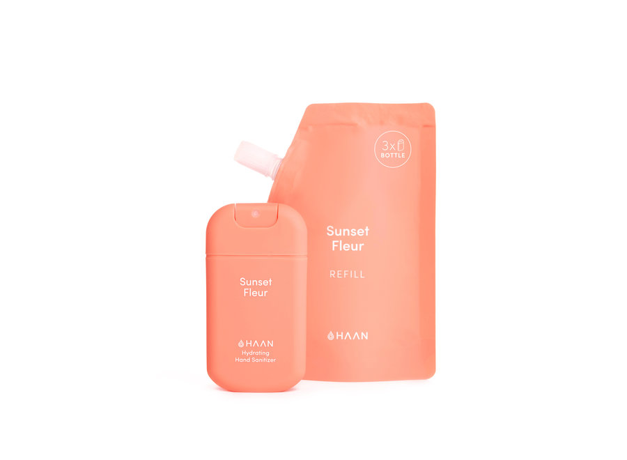 Hand Sanitizer & Refill Pack Sunset Fleur