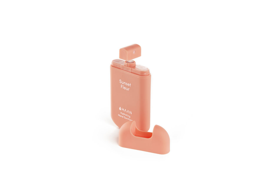 Hand Sanitizer Pocket + Case & Lanyard Sunset Fleur