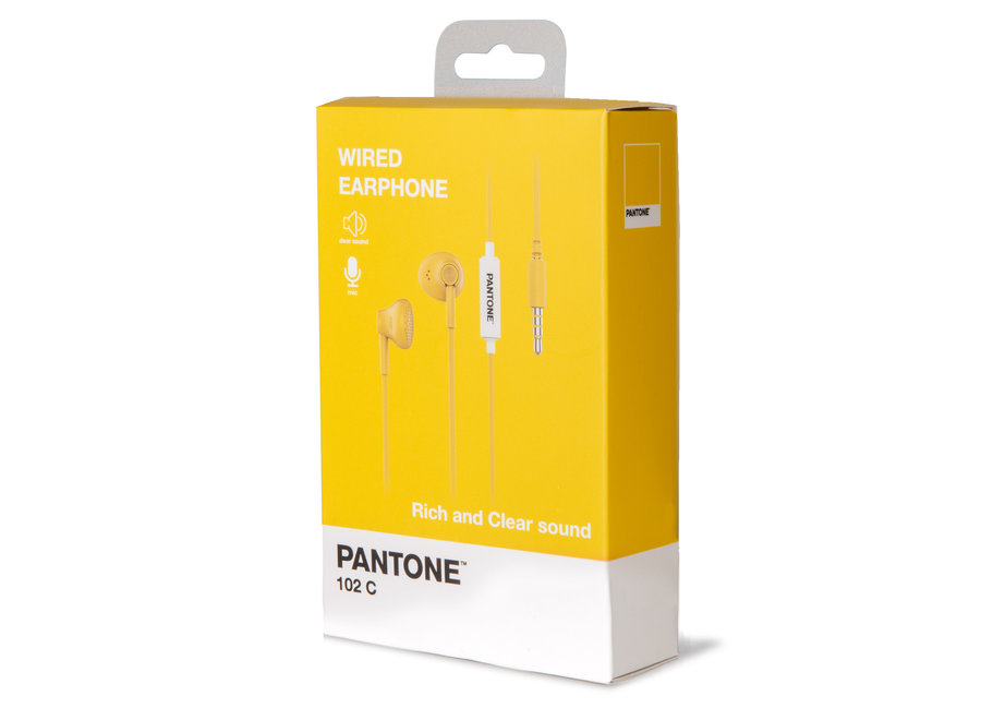 Pantone Wired Koptelefoon Geel