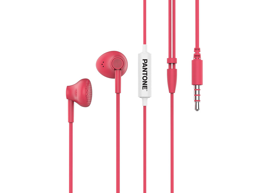 Pantone Wired Koptelefoon Roze