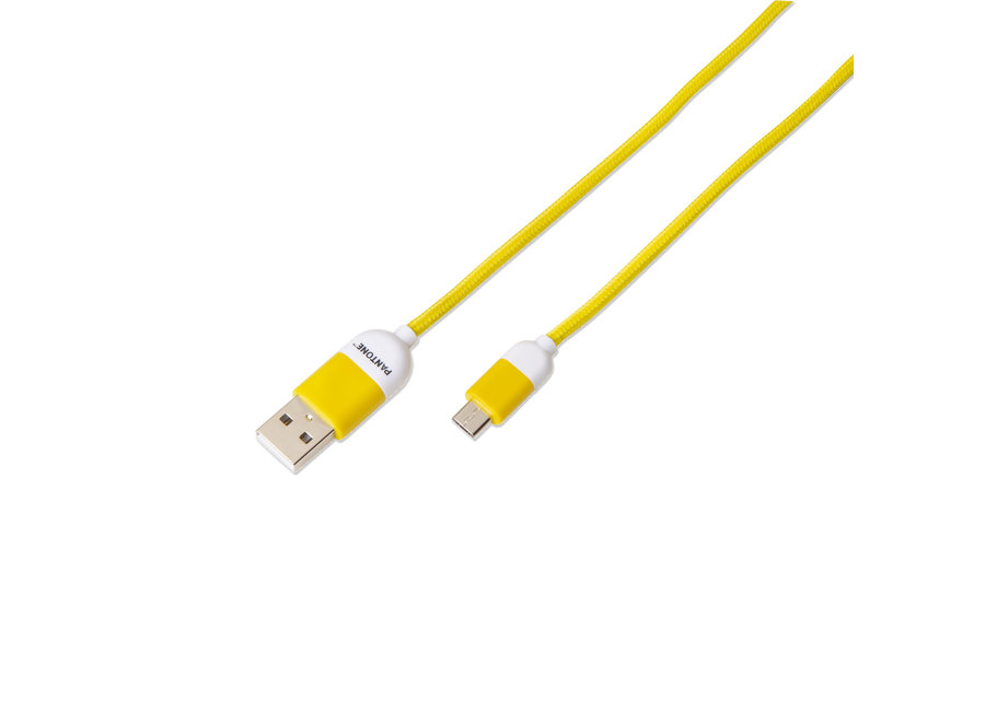 Pantone Micro USB Kabel Geel