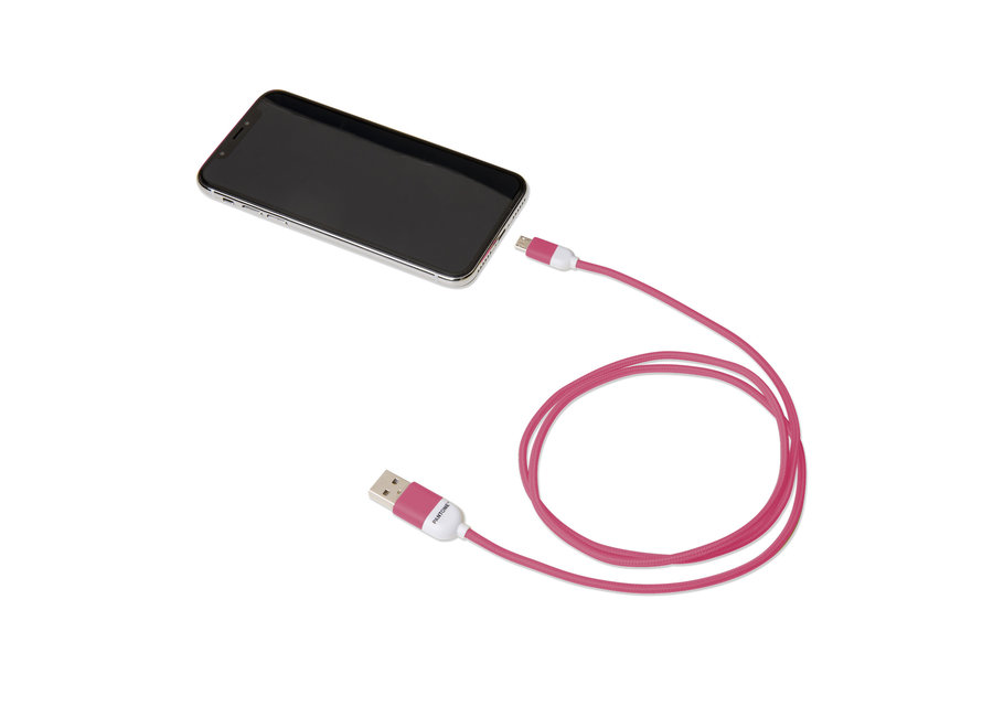 Pantone Micro USB Kabel Roze