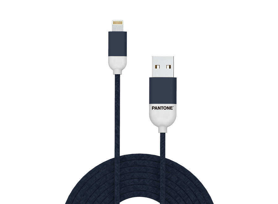 Pantone Lightning Kabel Blauw