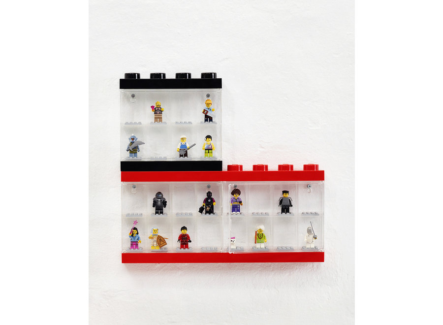 Minifiguur 8 Display Case Zwart
