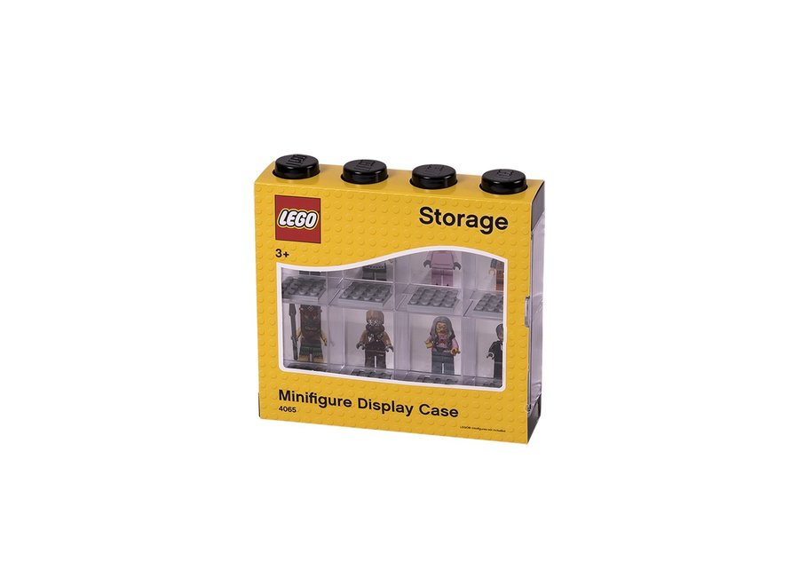 Minifiguur 8 Display Case Zwart