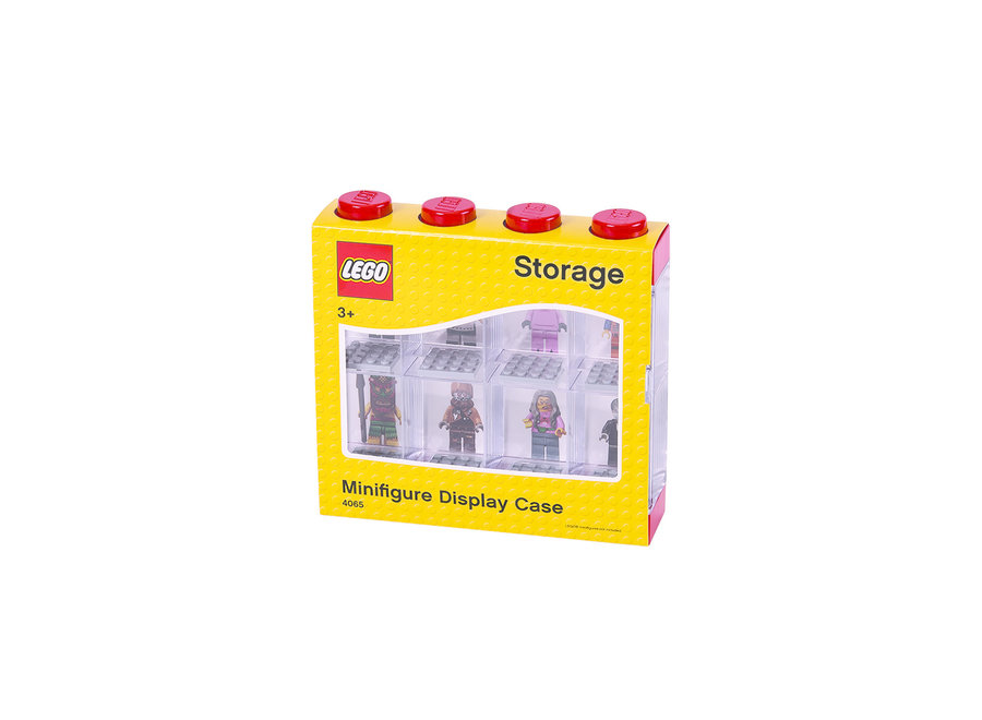 Minifiguur 8 Display Case Rood