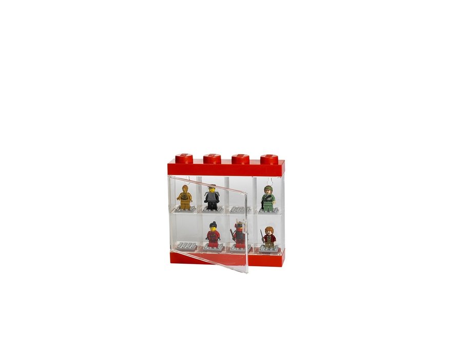 Minifiguur 8 Display Case Rood