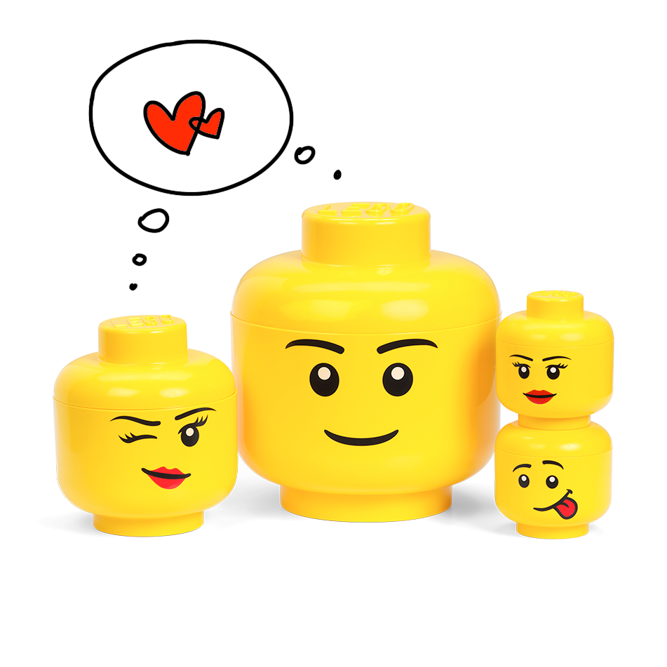 Uitbarsten betreden Accor Lego Opbergbox Hoofd Jongen Groot - Best Brands For Living