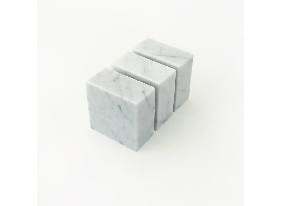 Magneetblokje MONOLYTH Carrara 3-pack