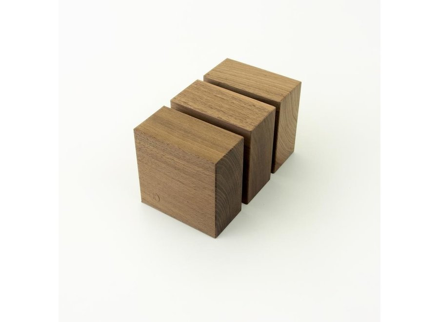 Magneetblokje TRAKTOR I Walnut 3-pack