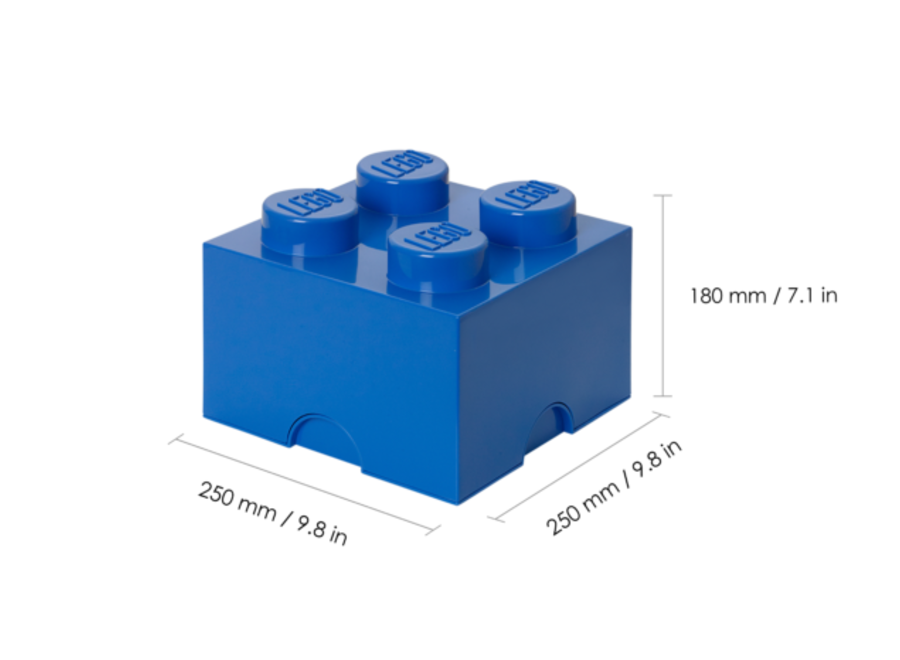 Opbergbox Brick 4 Blauw 6L