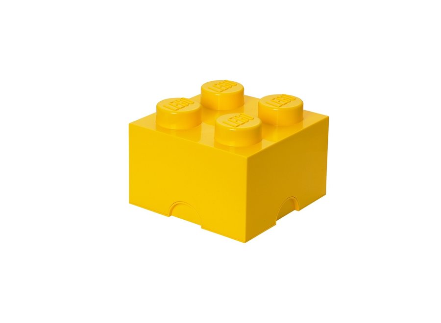 Opbergbox Brick 4 Geel 6L