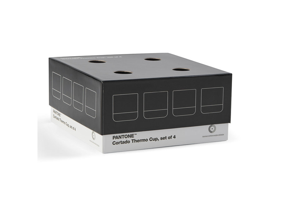 Thermo Cup Cortado Gray Mix Set van 4