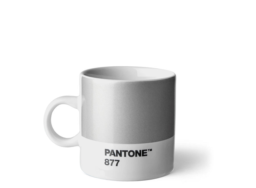 Pantone Espresso Kop 120ml Zilver 877