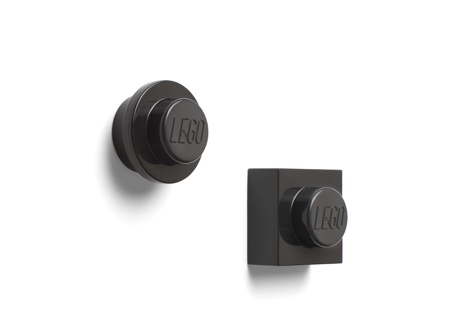 Iconic Magneten Zwart Set van 2 Stuks