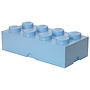 Opbergbox Brick 8 Licht Blauw 12L