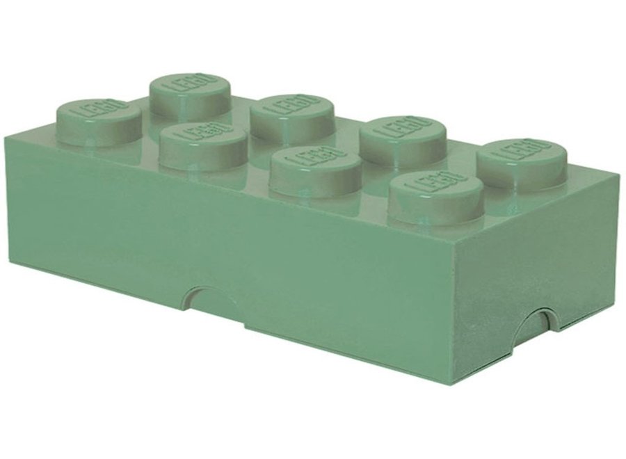 Opbergbox Brick 8 Zand Groen 12L