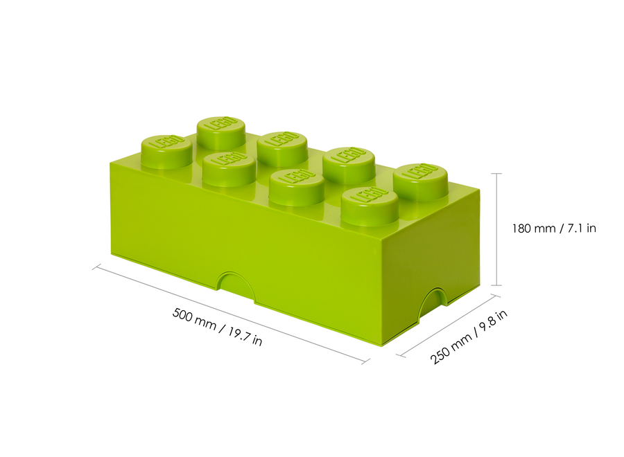 Opbergbox Brick 8 Lime Groen 12L