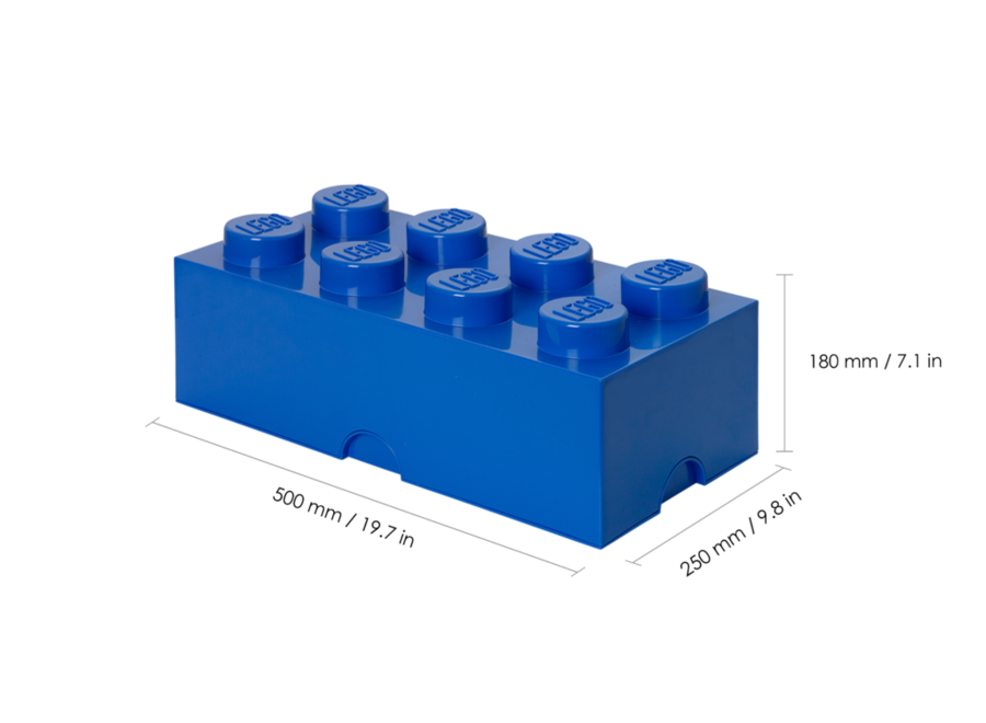 Opbergbox Brick 8 Classic Blauw 12L