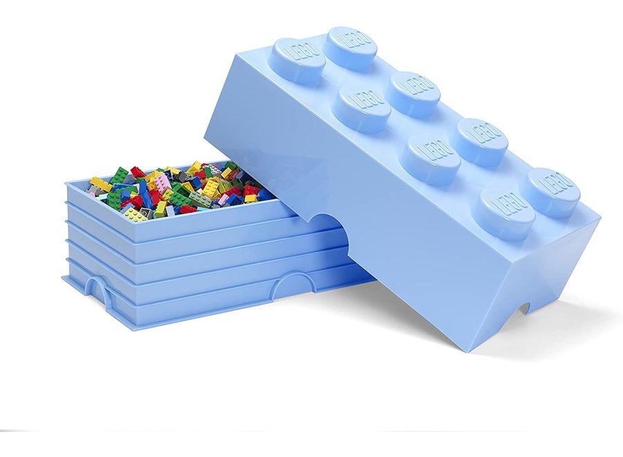 Opbergbox Brick 8 Licht Blauw 12L