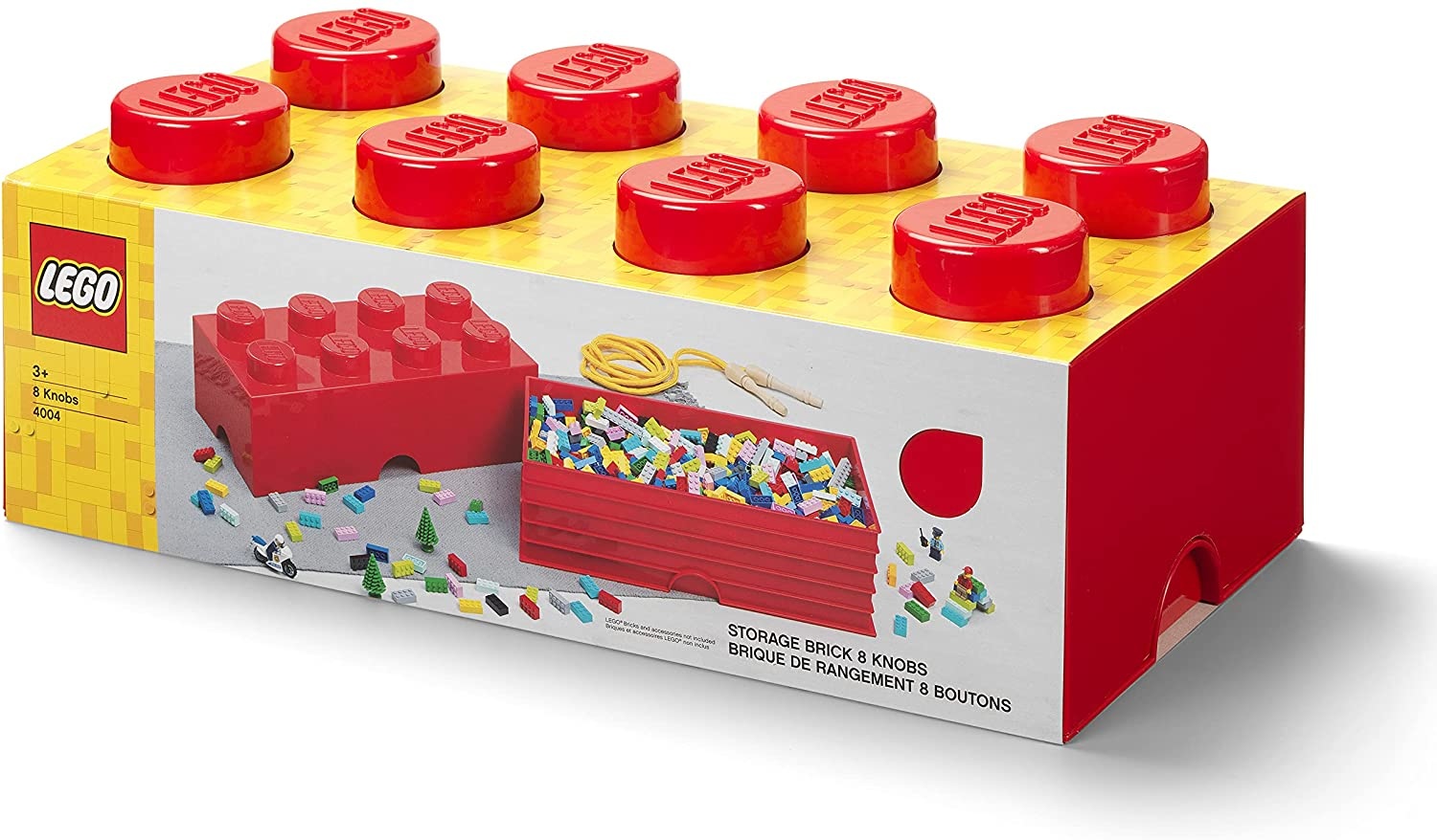 bijvoeglijk naamwoord licentie Belofte Lego Opbergbox Brick 8 Rood Organizer Opbergsysteem 12L - Best Brands For  Living