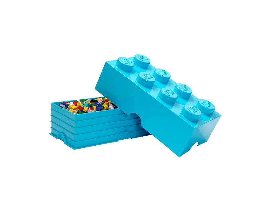 Opbergbox Brick 8 Azur Blauw 12L