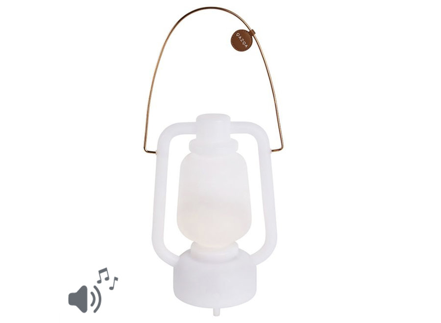 Tafellamp Wit 30cm Storm Small incl. Bluetooth Speaker