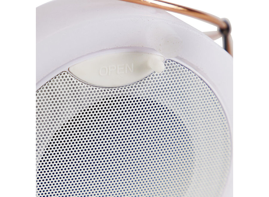 Tafellamp Wit 30cm Storm Small incl. Bluetooth Speaker