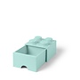 Opbergbox met Lade Brick 4 Aqua Blauw