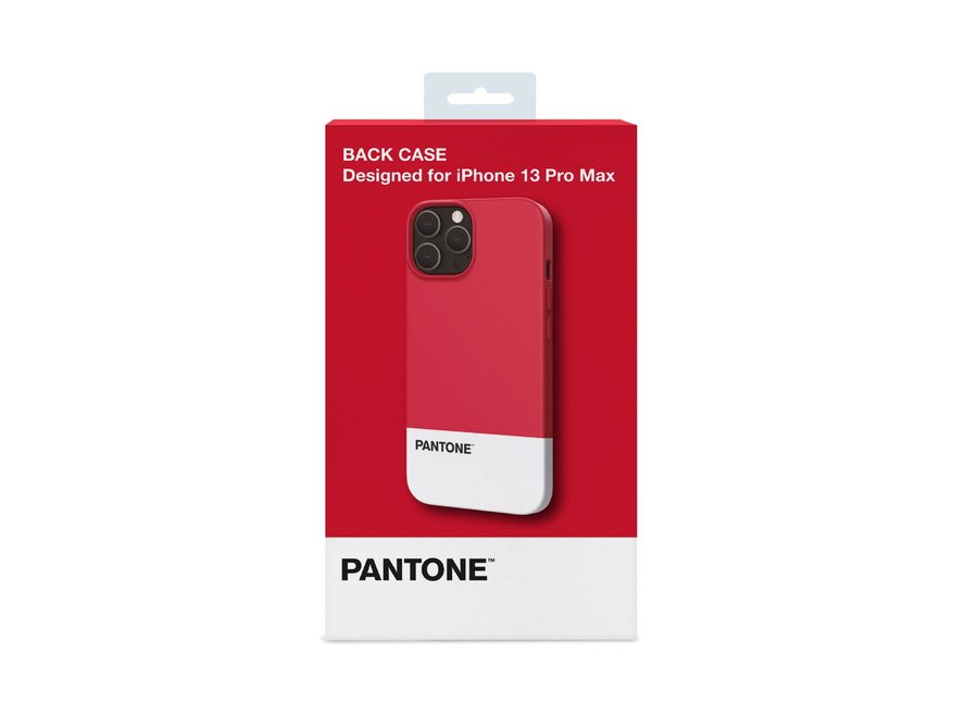 Pantone Silicone Backcover iPhone 13 Pro Max Rood