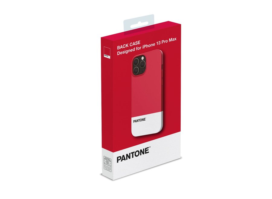 Pantone Silicone Backcover iPhone 13 Pro Max Rood