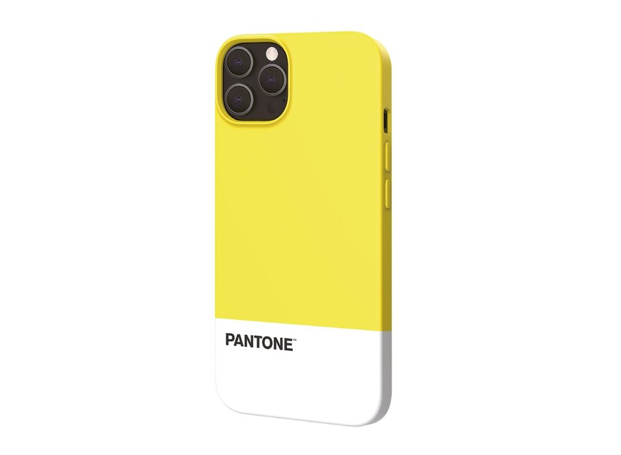 Pantone Silicone Backcover iPhone 13 Pro Max Geel